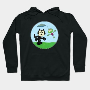 Felix the Cat and Flying Martian Hoodie